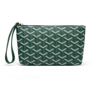 3 PCS Fashion Clutch Bag Large Capacity Zipper Phone Bag Purse Bag (Green)