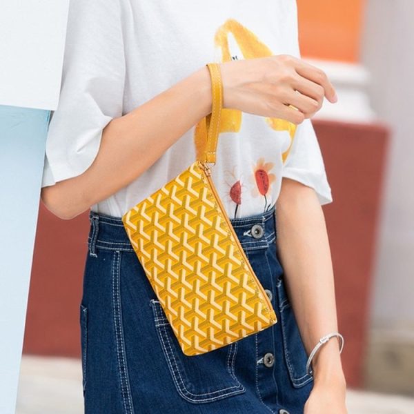 3 PCS Fashion Clutch Bag Large Capacity Zipper Phone Bag Purse Bag (Green) - Image 4