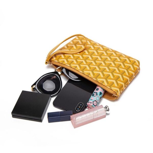 3 PCS Fashion Clutch Bag Large Capacity Zipper Phone Bag Purse Bag (Green) - Image 6