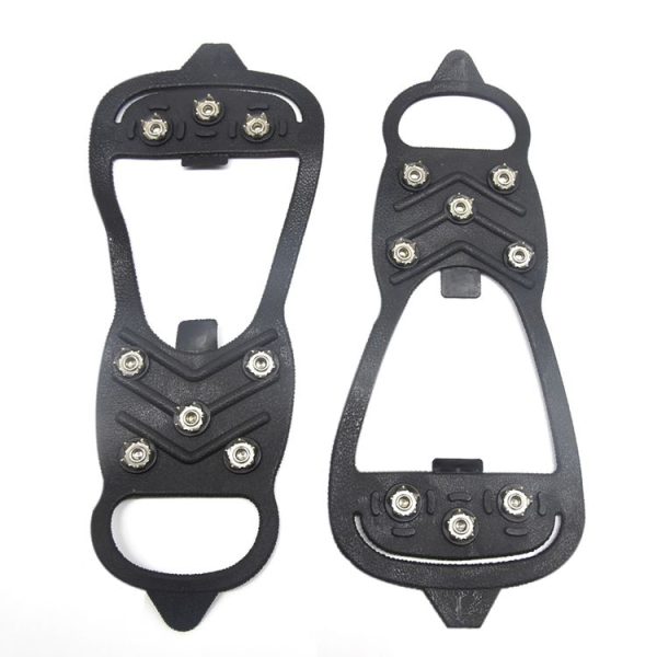 8 Teeth Ice Claw Outdoor Non-slip Shoes Covers for Ice Snow Ground, Size: M(35-39) (Black) - Image 2