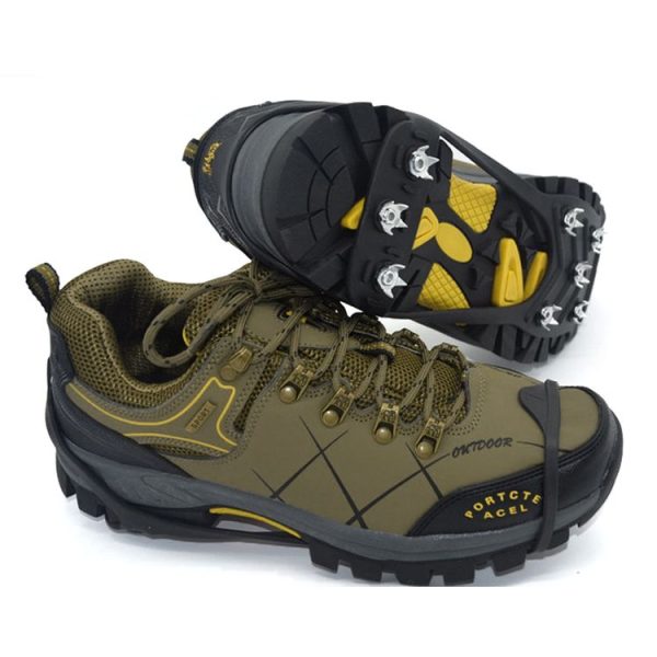 8 Teeth Ice Claw Outdoor Non-slip Shoes Covers for Ice Snow Ground, Size: M(35-39) (Black) - Image 7