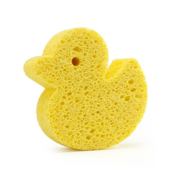 Baby Newborn Child Bath Artifact Sponge (Yellow Duckling) - Image 2