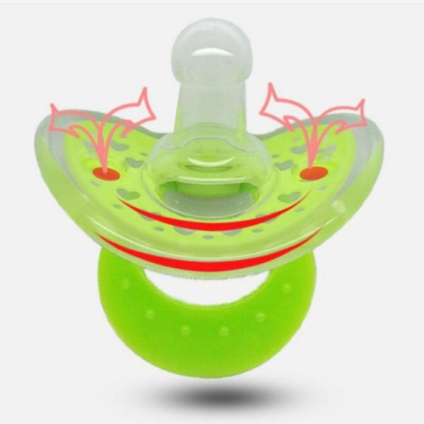 Baby Child Silicone Soft Round Head Resistant to Tearing Sleepy Pacifier (Sky Blue) - Image 6