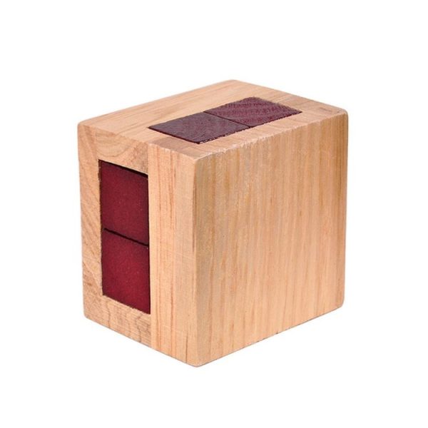 Wooden Adults Kids Educational Toy Kongming Lock Oak Luban Lock - Image 4