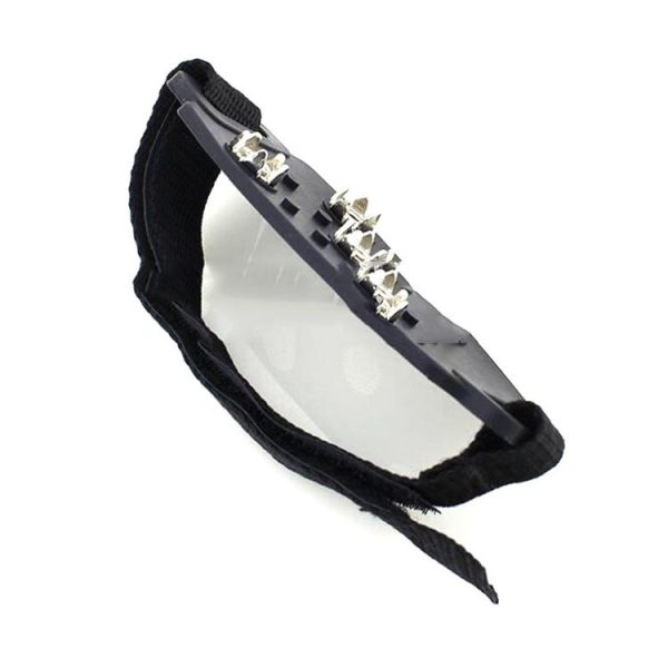 1 Pair Lace-up 5 Teeth Silicone Ice Claw Outdoor Non-slip Shoes Covers for Ice Snow Ground (Black) - Image 6