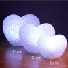 8cm White Heart Indoor Decorative LED Night Light Romantic 3D Love Heart Valentine Day Wedding Party Decoration - Image 2