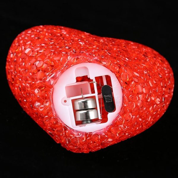 8cm White Heart Indoor Decorative LED Night Light Romantic 3D Love Heart Valentine Day Wedding Party Decoration - Image 6