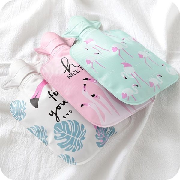 Cartoon Mini Water Injection Hot Water Bag Portable Hand Warmer, Color: White Cactus - Image 4