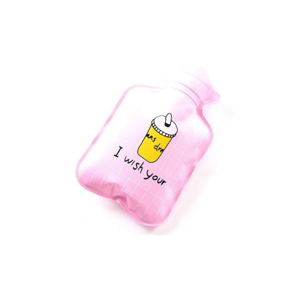 Cartoon Mini Water Injection Hot Water Bag Portable Hand Warmer, Color: Pink Cup - Image 2