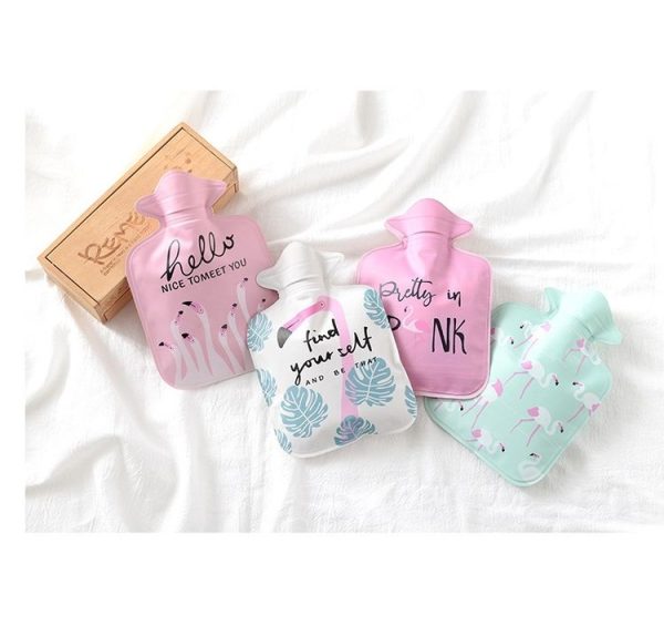 Cartoon Mini Water Injection Hot Water Bag Portable Hand Warmer, Color: Pink Cup - Image 4
