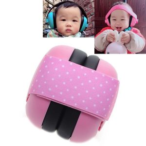 Newborn Baby Adjustable Elastic Earmuffs (Pink)