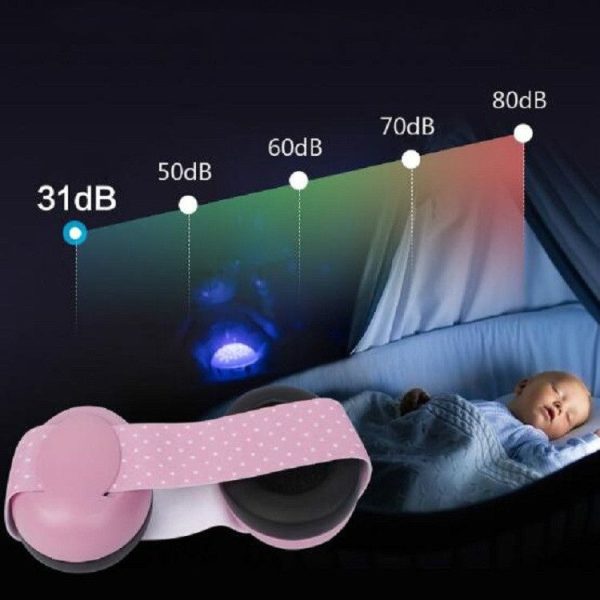 Newborn Baby Adjustable Elastic Earmuffs (Pink) - Image 4