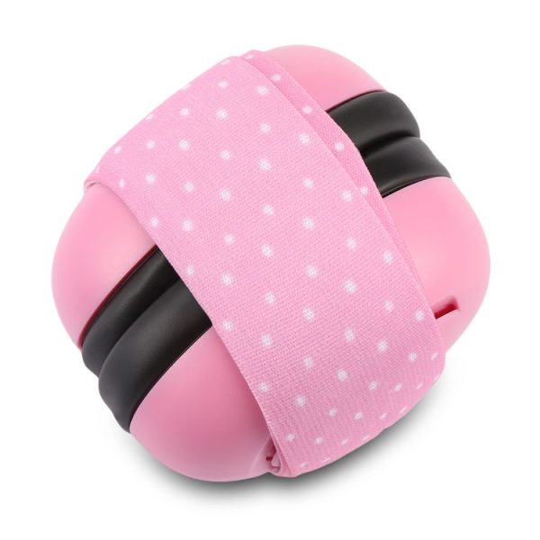 Newborn Baby Adjustable Elastic Earmuffs (Pink) - Image 5