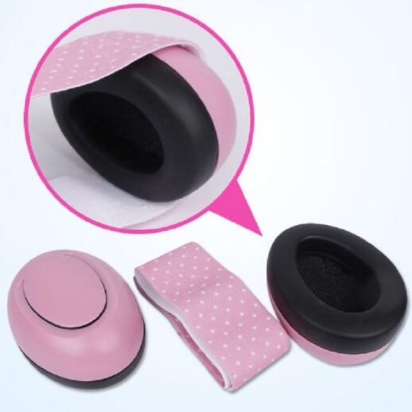Newborn Baby Adjustable Elastic Earmuffs (Pink) - Image 7