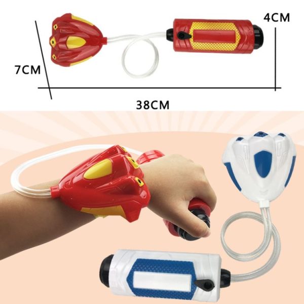 Children Outdoor Beach Water Toy Summer Wrist Spray Water Gun (Red) - Image 4