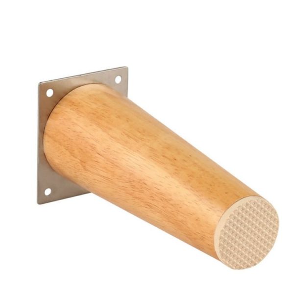 Solid Wood Sofa Foot Table Leg Cabinet Foot Furniture Chair Heightening Pad, Size: 18 cm, Style: Vertical (Wood Color) - Image 4
