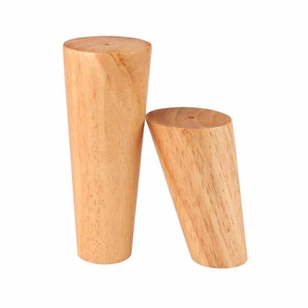 Solid Wood Sofa Foot Table Leg Cabinet Foot Furniture Chair Heightening Pad, Size: 18 cm, Style: Vertical (Wood Color) - Image 5