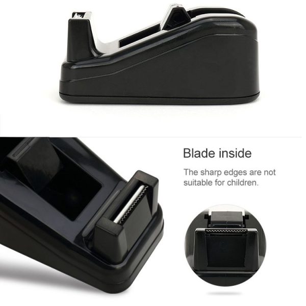 KW-triO Small Desk Tape Stand Black Tape Holder - Image 5