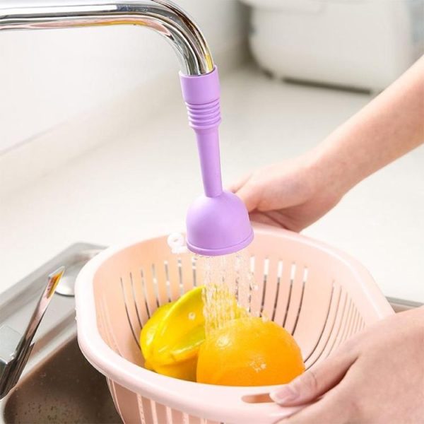 Kitchen Faucet Water-saving Shower (Long Purple)