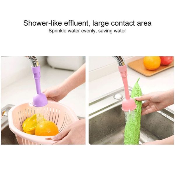Kitchen Faucet Water-saving Shower (Long Purple) - Image 6