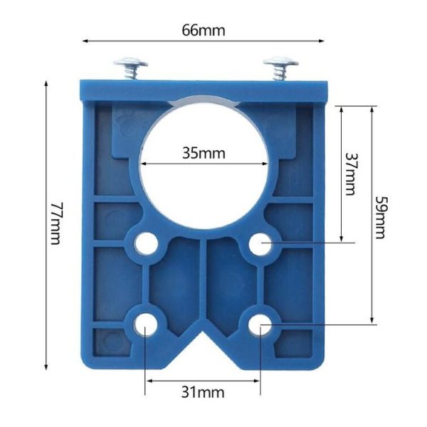 35mm Woodworking Hinge Opening Door Panel Hinge Positioner Punching Installation Auxiliary Tool, Style: Single - Image 3