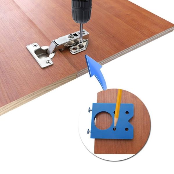 35mm Woodworking Hinge Opening Door Panel Hinge Positioner Punching Installation Auxiliary Tool, Style: Single - Image 6