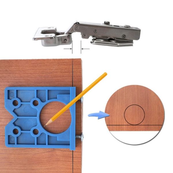 35mm Woodworking Hinge Opening Door Panel Hinge Positioner Punching Installation Auxiliary Tool, Style: Single - Image 7