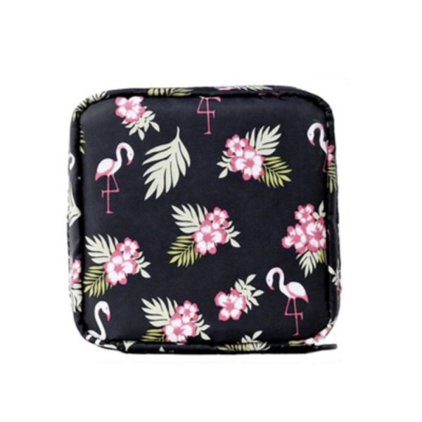 Girl Heart Aunt Towel Portable Large Capacity Storage Bag (Flamingo)
