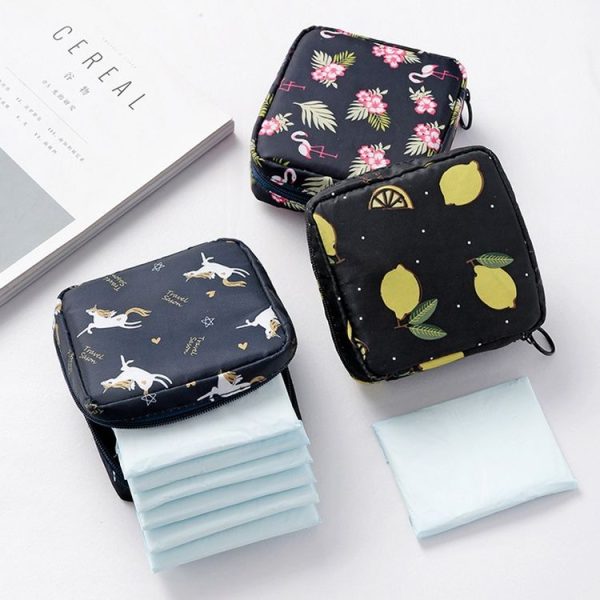 Girl Heart Aunt Towel Portable Large Capacity Storage Bag (Flamingo) - Image 4
