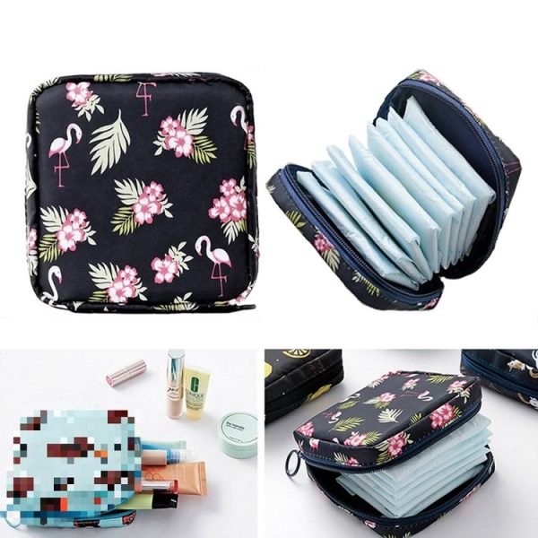 Girl Heart Aunt Towel Portable Large Capacity Storage Bag (Flamingo) - Image 5