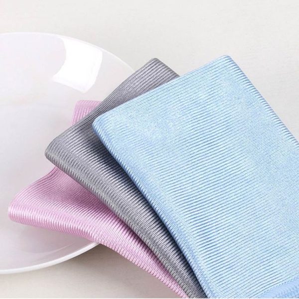 Microfiber Wipe Glass Non-Marking Cleaning Cloth, Size: 40x40cm, Colour: Blue - Image 8