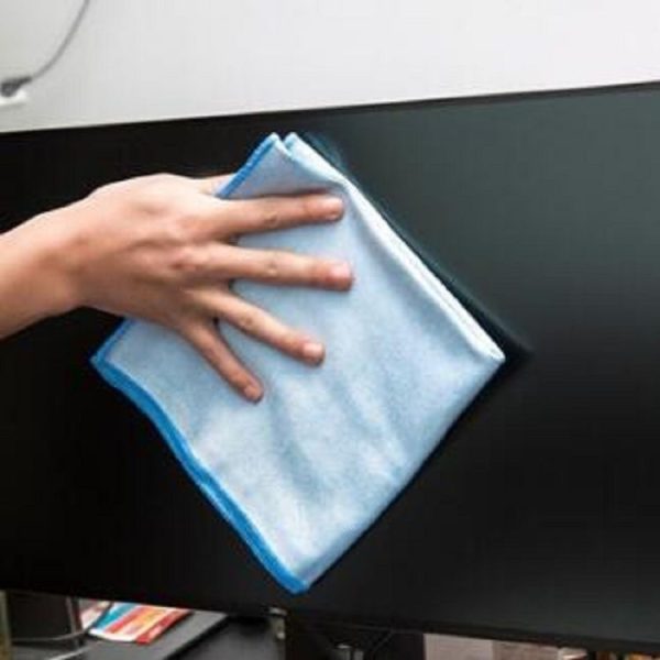 Microfiber Wipe Glass Non-Marking Cleaning Cloth, Size: 40x40cm, Colour: Blue - Image 9
