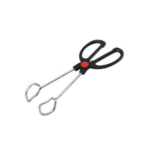 Stainless Steel Plastic Handle Barbecue Tongs Food Clip Barbecue Tools, Model number: 9 Inch