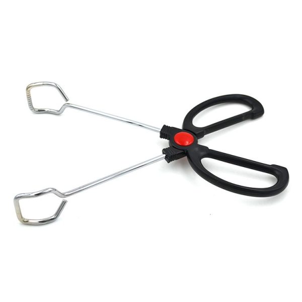 Stainless Steel Plastic Handle Barbecue Tongs Food Clip Barbecue Tools, Model number: 12 Inch - Image 4