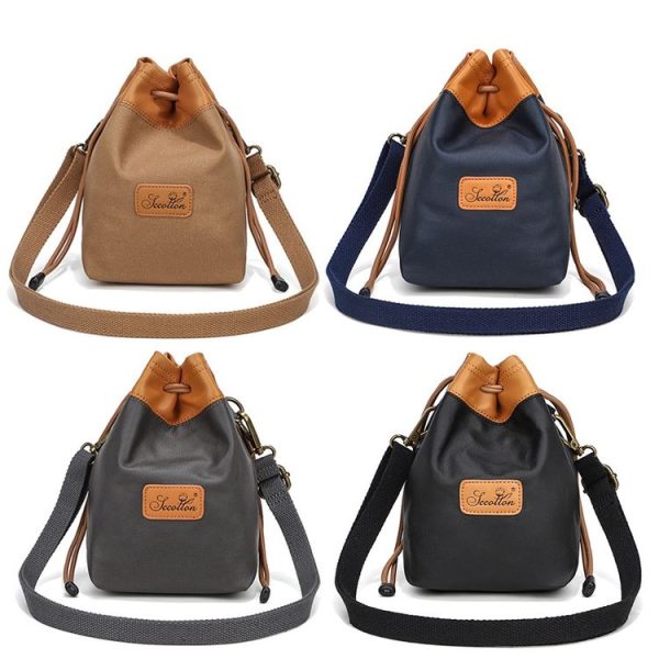 S.C.COTTON Camera Lens Protection Bag Liner Bag Waterproof Camera Storage Bag, Size: L (Khaki) - Image 2
