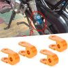 2 Pairs Shock Absorber Extender Height Extension for Motorcycle, Size: Small (Yellow)