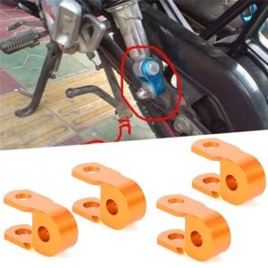 2 Pairs Shock Absorber Extender Height Extension for Motorcycle, Size: Small (Yellow)