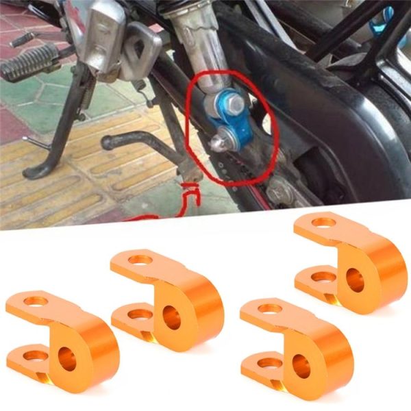 2 Pairs Shock Absorber Extender Height Extension for Motorcycle, Size: Small (Yellow)