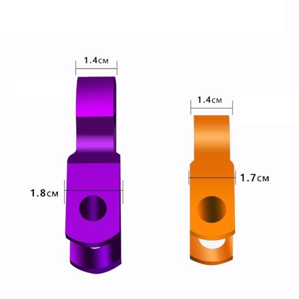 2 Pairs Shock Absorber Extender Height Extension for Motorcycle, Size: Small (Yellow) - Image 4