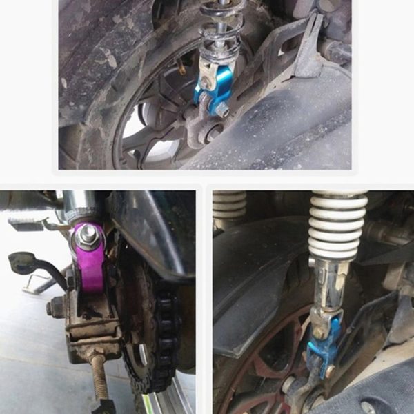 2 Pairs Shock Absorber Extender Height Extension for Motorcycle, Size: Large (Black) - Image 6