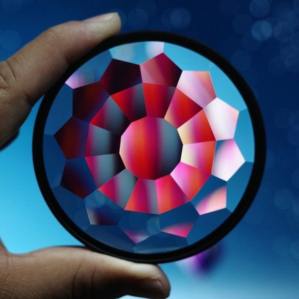 82mm Kaleidoscope Prism Foreground Blur Camera Glass Filter Lens - Image 2