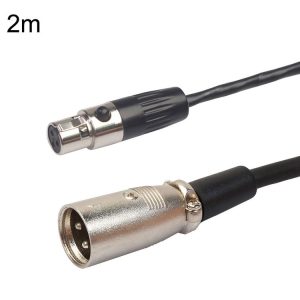 Xlrmini Caron Male To Mini Female Balancing Cable For 48V Sound Card Microphone Audio Cable, Length: 2m