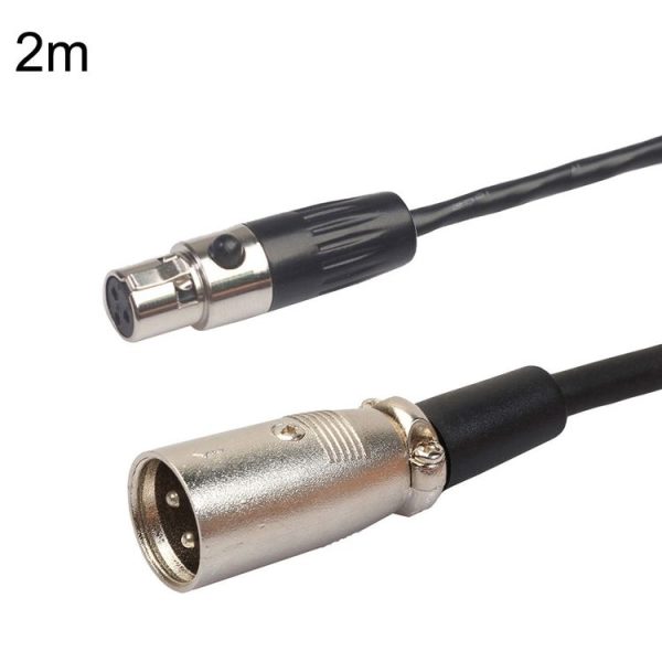 Xlrmini Caron Male To Mini Female Balancing Cable For 48V Sound Card Microphone Audio Cable, Length: 2m