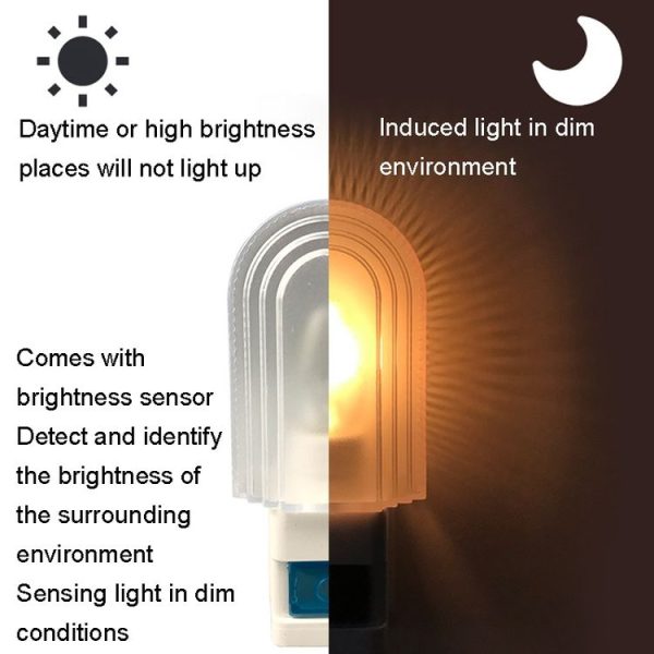 A38 Intelligent Sensor LED Night Light Baby Feeding Eye Care Bedside Lamp, Plug: EU Plug - Image 4
