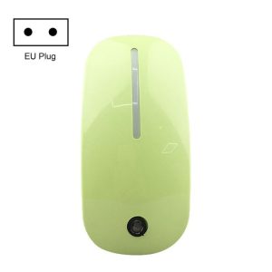 A66 Mouse Type LED Intelligent Light Control Night Light, Plug: EU Plug (Green)