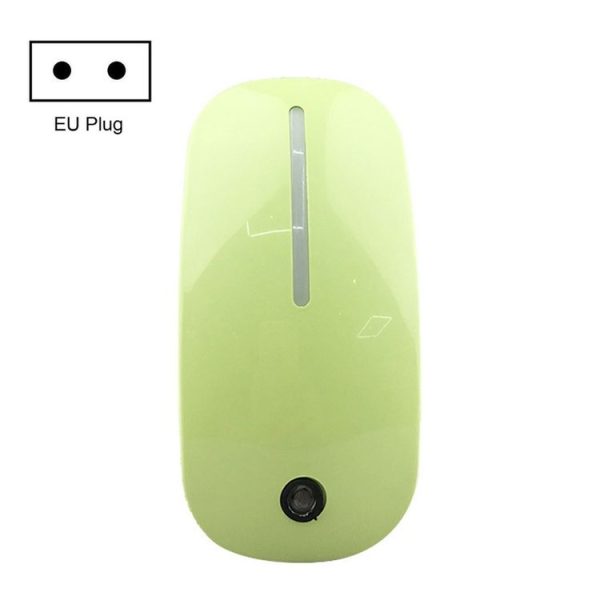A66 Mouse Type LED Intelligent Light Control Night Light, Plug: EU Plug (Green)