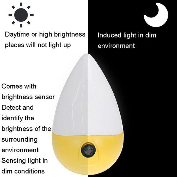 A68 Intelligent Light Sensing LED Night Light, Plug: EU Plug (Color Random Delivery) - Image 5