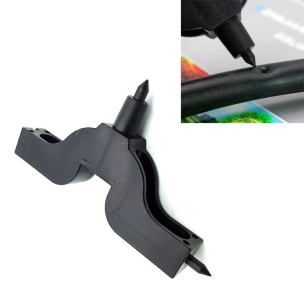 2 PCS Dripper PE Pipe Mountain-shaped Hole Punch Garden Irrigation Opening (Black) - Image 2
