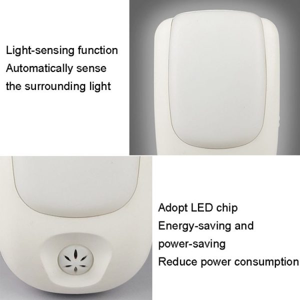 A72 Intelligent LED Sensor Night Light, Plug: EU Plug (Yellow) - Image 4