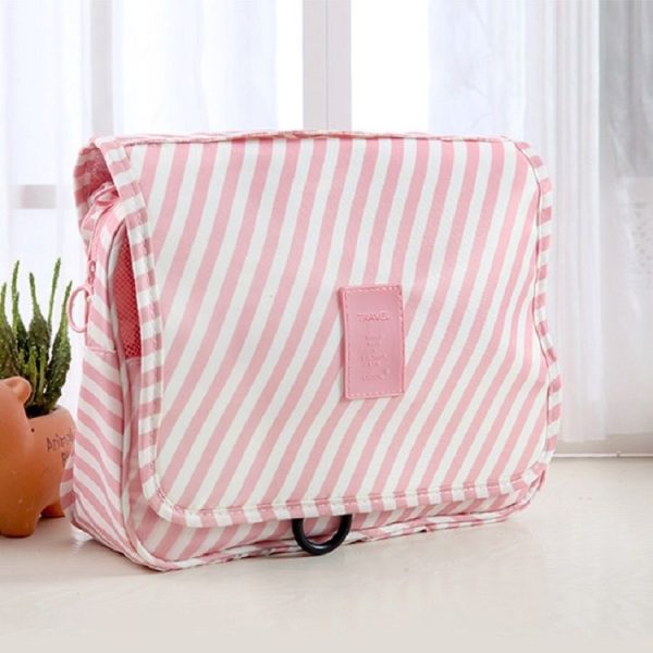 Travel Large-Capacity Storage Portable Portable Waterproof Cosmetic Wash Storage Bag, Size: 24 x 20 x 9.5 cm (Beige) - Image 5